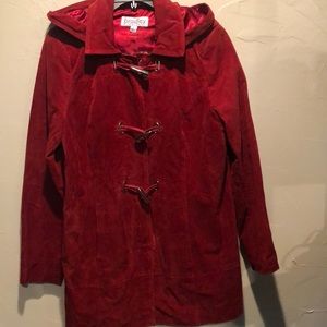 NWT Bradley Bayou suede leather toggle jacket. Size L